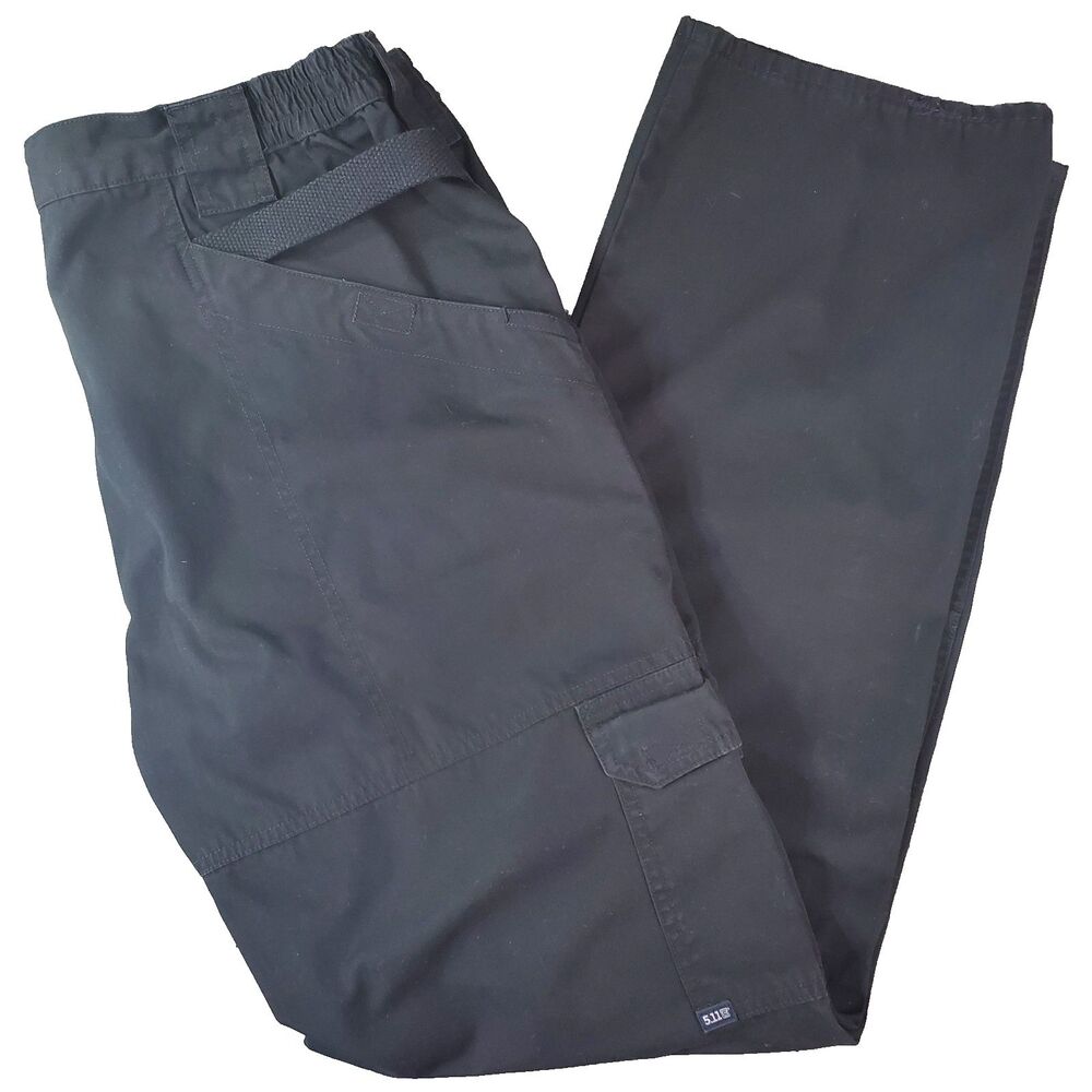 5.11 Tactical Pro Cargo Pants Mens 40x36 Black Rip Stop
